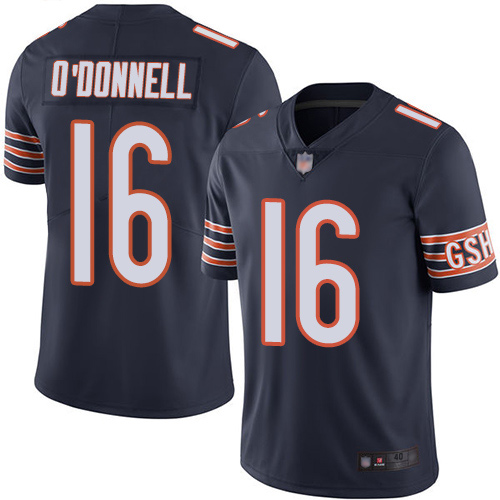 Chicago Bears Limited Navy Blue Men Pat O Donnell Home Jersey NFL Football #16 Vapor Untouchable->nfl t-shirts->Sports Accessory